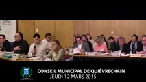 Conseil municipal du 12 mars 2015 à Quiévrechain - Partie 1