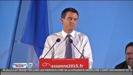 Manuel Valls dans l'Essonne : "Nicolas Sarkozy n'a ni colonne vertébrale, ni convictions"
