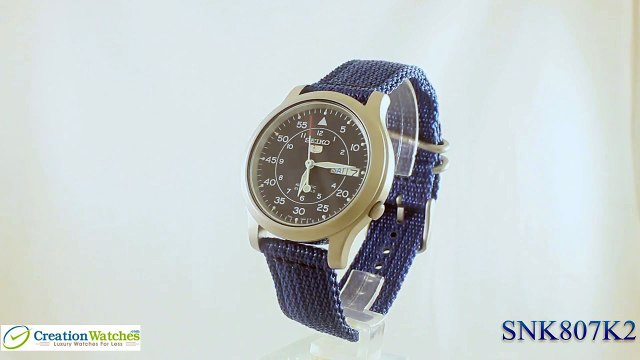 Seiko 5 Military Automatic Nylon mens watch SNK807K2 SNK807