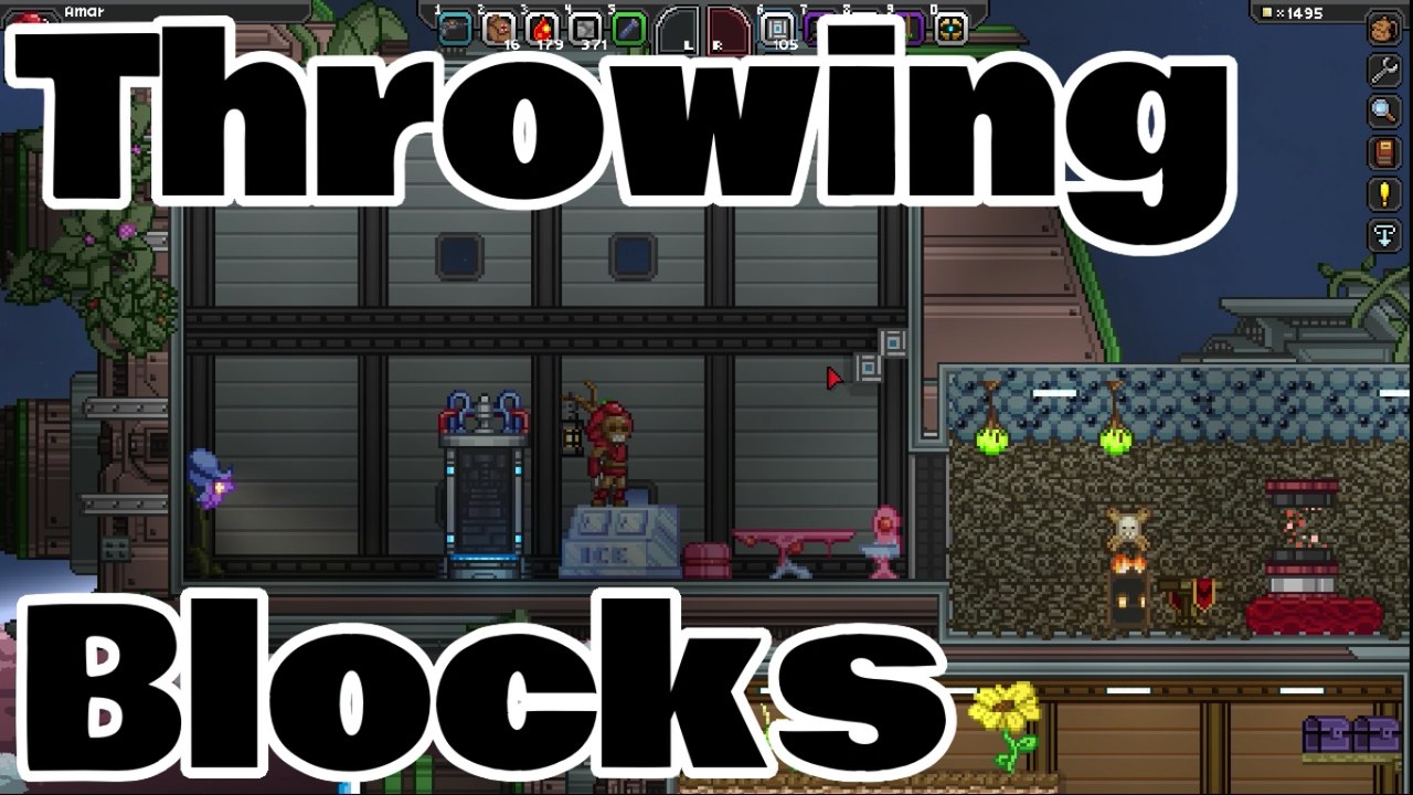Starbound Throwing Blocks by Amar McLegend
