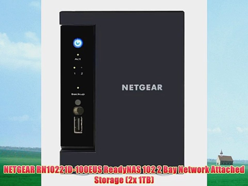 NETGEAR RN10221D-100EUS ReadyNAS 102 2 Bay Network Attached Storage (2x 1TB)