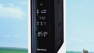 CyberPower CP1500EPFCLCD Backup UPS PFC Pure Sinewave 1500VA/900W 2 x UK Sockets 4 x IEC