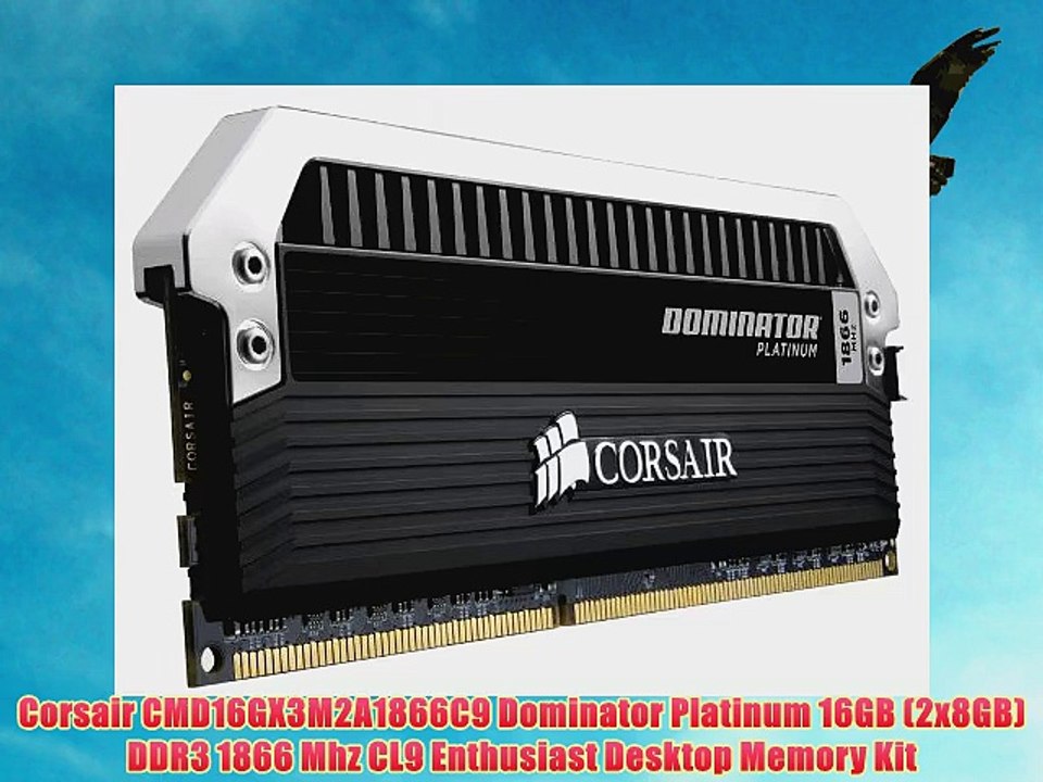 Corsair CMD16GX3M2A1866C9 Dominator Platinum 16GB (2x8GB) DDR3 1866 Mhz CL9 Enthusiast Desktop