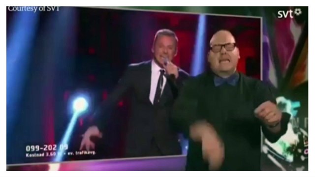 Eurovision 2015 : un interprète en langue des signes fait sensation en Suède