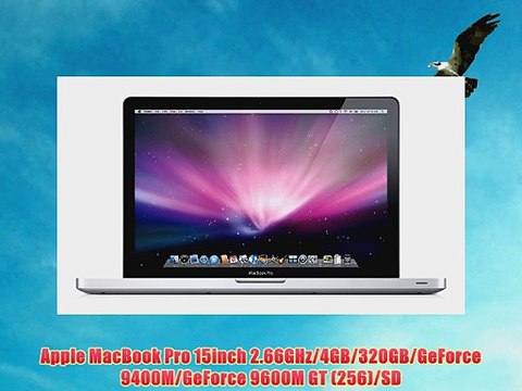 Apple MacBook Pro 15inch 2.66GHz/4GB/320GB/GeForce 9400M/GeForce 9600M GT (256)/SD