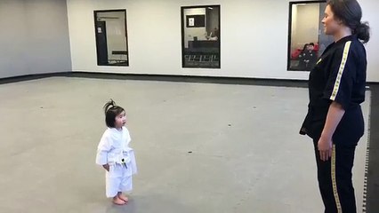 3 Year Old White Belt Reciting the Student Creed