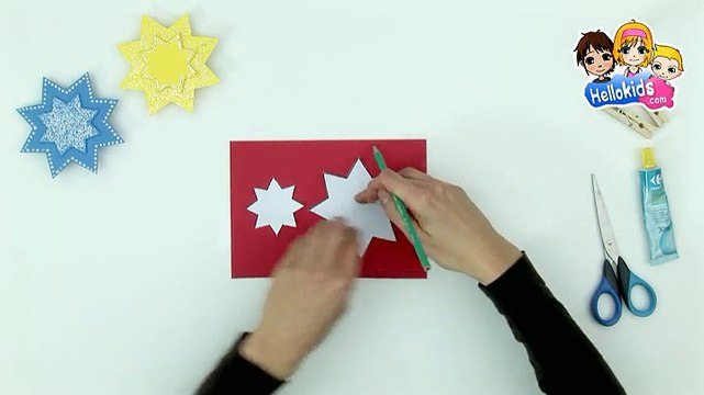 BRICOLAGE NOEL : Faire des étoiles pour sapin de Noël