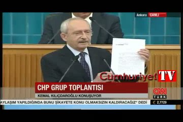 Kılıçdaroğlu Atatürk'ün sözlerini okudu salon ayağa kalktı