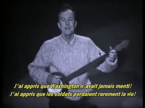 Anti Guerres_Pete Seeger - Qu'as-tu appris à l'école aujourd'hui (1963) [