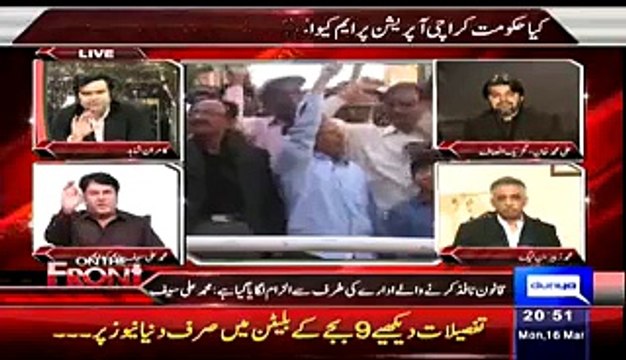 Achor Kamran Shahid And Barister Saif Fighting On Shows Ratings In Live Show