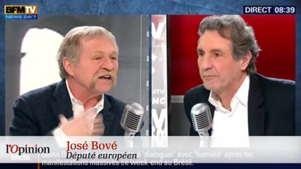 José Bové tacle le "gauchisme de Duflot" et "l'opportunisme de Placé"