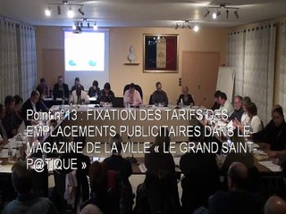point N°13 Conseil Municipal du 6 mars 2015