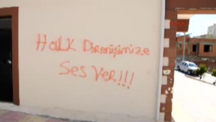 Adıyaman Mahalle Konağı Duvarındaki Yazılar Polisi Harekete Geçirdi