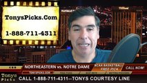 Notre Dame Fighting Irish vs. Northeastern Huskies Free Pick Prediction NCAA Tournament College Basketball Odds Preview 3-19-2015