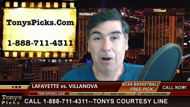 Villanova Wildcats vs. Lafayette Leopards Free Pick Prediction NCAA Tournament College Basketball Odds Preview 3-19-2015