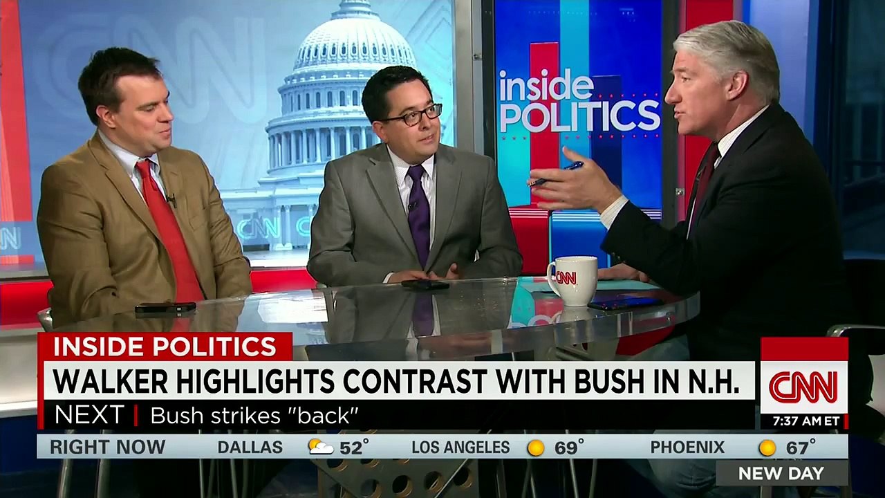 Jeb hits Walker's "backbone" in N.H.