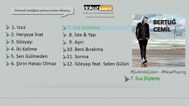 Bertuğ Cemil - Sus Söyleme (Official Audio)