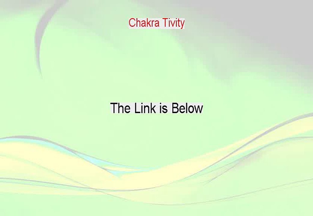 Chakra Tivity PDF [Get It Now 2015]
