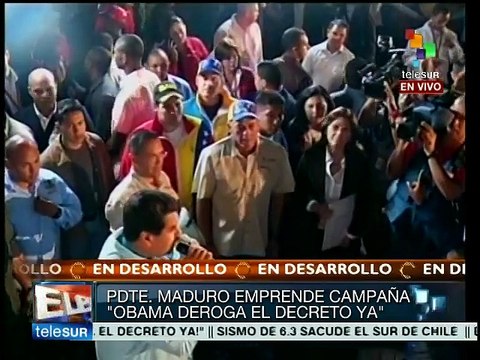 Maduro imprime primera firma para exigir derogar decreto imperial