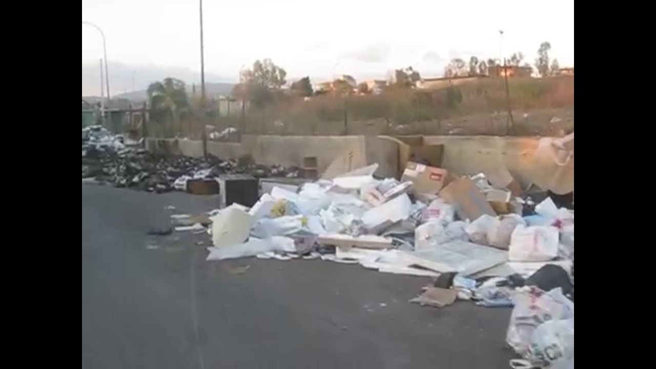 Trash and Garbage on the Road in Italy