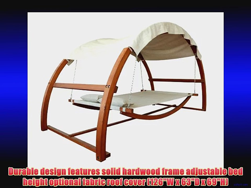 Leisure Season SBWC402 Swing Bed with Canopy