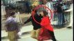 Dunya News - Police saves woman stuck in mob, Dunya News gets footage