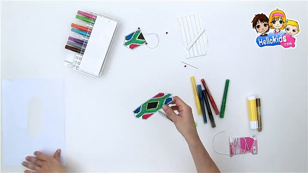 How to make a south african club flag necklace