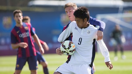 FC Barcelona B friendly match against Japanese University U23