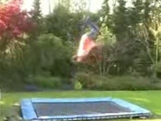 Some tricks on a trampoline