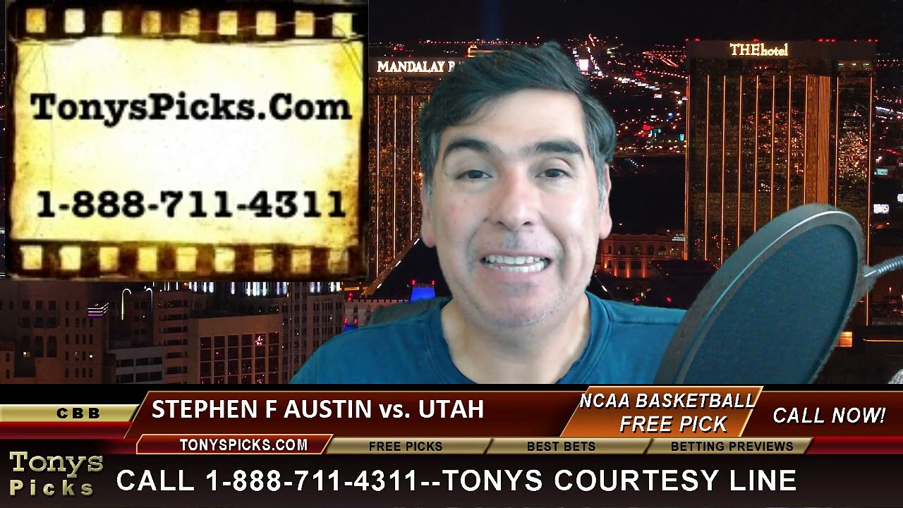 Utah Utes vs. Stephen F Austin Lumberjacks Free Pick Prediction NCAA Tournament College Basketball Odds Preview 3-19-2015