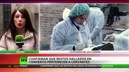 Huesos de Miguel de Cervantes son encontrados en Madrid