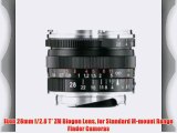Ikon 28mm f/2.8 T* ZM Biogon Lens for Standard M-mount Range Finder Cameras