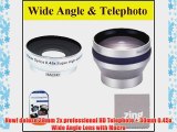 30mm 2X Telephoto Lens   30mm 0.45x Wide Angle Lens with Macro for DCR-SR68 80GB Hard Disk