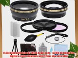 Pro Series 52mm 0.43x Wide Angle Lens   2.2x Telephoto Lens   3 Pieces Filter Sets with Deluxe