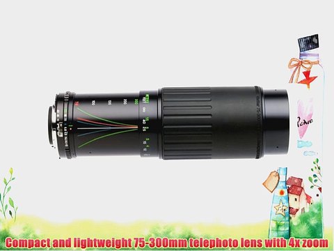 Vivitar 75-300mm Manual Focus Zoom Lens for Nikon Camera