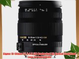 Sigma 18-50mm f/2.8-4.5 SLD Aspherical DC Optical Stabilized Lens for Sony DSLRs