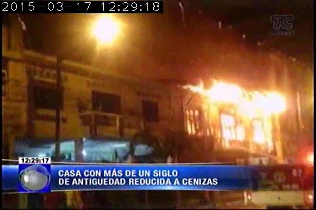 Incendio en Daule deja en cenizas a casa antigüa