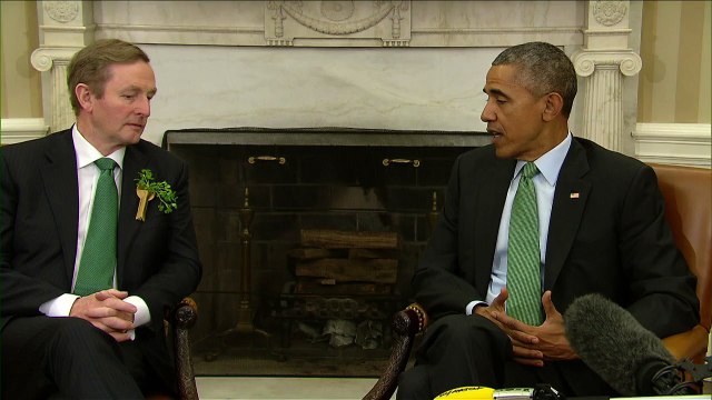 US president welcomes Irish PM on St Patrick's Day