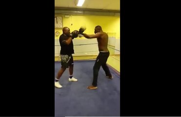 Patrice Quarteron à l'entraînement en attendant son combat du 16 Mai !
