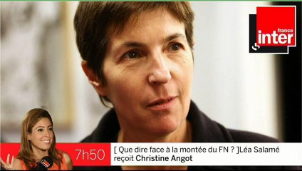 Christine Angot : le FN, "on était tellement mieux sans leur pensée dégueulasse"