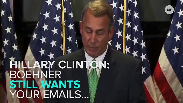 Boehner Is Still Demanding Hillary Clinton's Emails