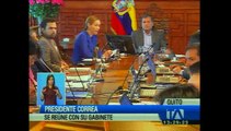 Presidente Correa se reúne con su gabinete
