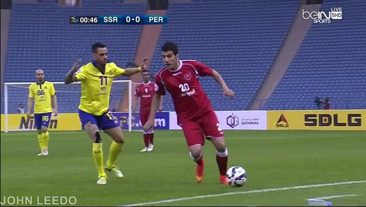 الشوط الاول مباراة النصر بيروزي كامله أبطال آسيا 2015 الجولة الثالثة ذهاب