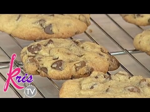 Darla enjoys eating Kris' chocolate cookies