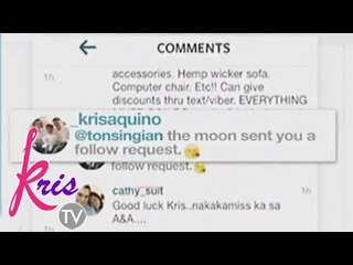 Kris follows back Anton on Instagram