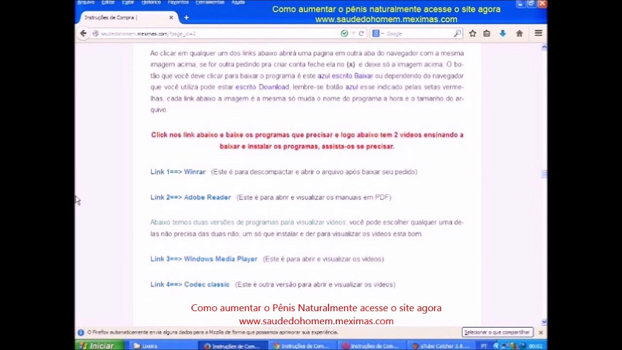 Como baixar os programas no site, veja aqui