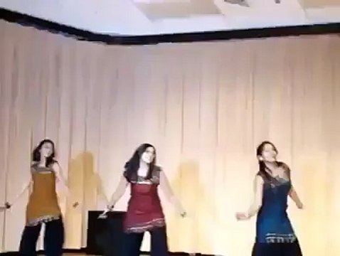 Pakistani girls dancing on the floor and stage