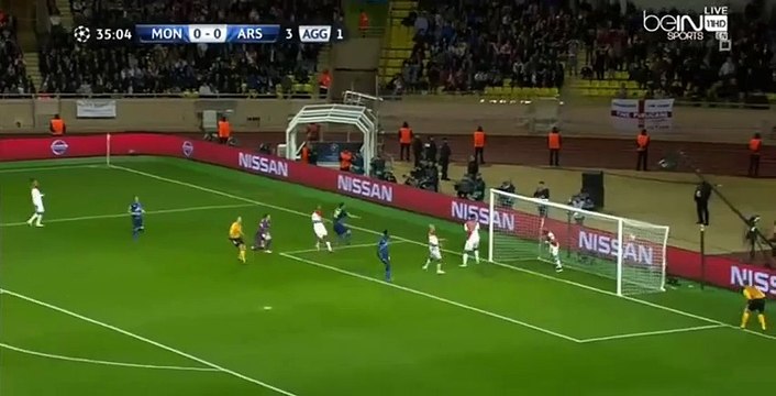 L'ouverture de Giroud (Arsenal) contre Monaco - Ligue des champions