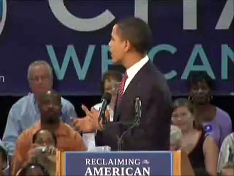 Obama gets that dirt off his shoulder