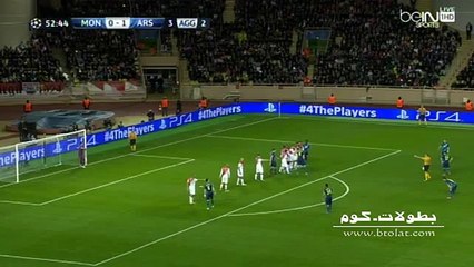 تصدي بارع لحارس موناكو لتسديدة اوزيل